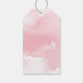 SWAN PRINCESS PARTY dank u  girly roze Cadeaulabel (Achterkant)