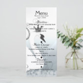 Swan Princess Silver & White Elegant Menu Personna (Debout devant)