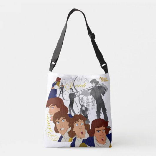 Swan Princess Two-Sided Cross Body Bag (wit) Crossbody Tas (Achterkant)