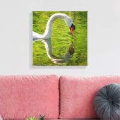 Swan Reflection Canvas Afdruk (Insitu (Woonkamer))