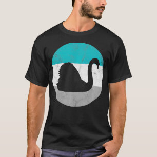 Swan Retro Bird Gift for Men of Boys T-shirt