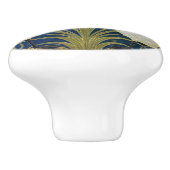 Swan, Rush en Iris door Walter Crane Keramische Knop (Zijkant)