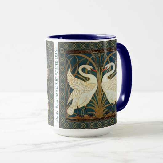 Swan, Rush en Iris door Walter Crane Mok (Voorkant rechts)