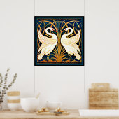 Swan, Rush en Iris,  ontwerp Poster (Keuken)