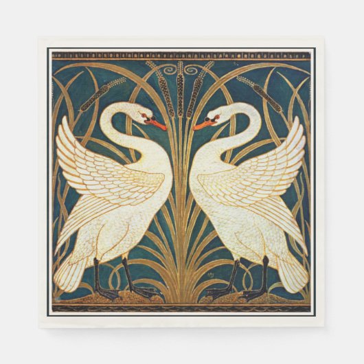 Swan, Rush en Iris,  ontwerp Servet (Voorkant)