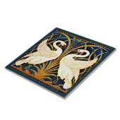 Swan, Rush en Iris, Tegeltje (Zijkant)