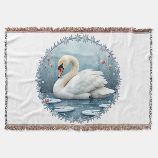 Swan Serenity  Deken (Voorkant)