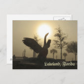 Swan Silhouette Lakeland Florida Briefkaart (Voorkant / Achterkant)