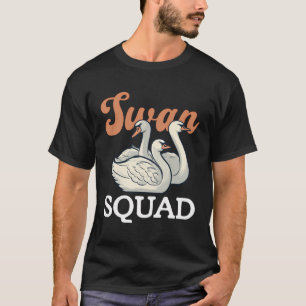 Swan Squad Natuur Lover Wildlife Forest Dieren T-shirt