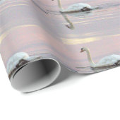 Swan Sunset Photo Cadeaupapier (Rol Hoek)