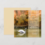 Swan sur le Danube Faire-part de mariage (Devant / Derrière)