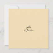 Swan sur le Danube Faire-part de mariage (Dos)