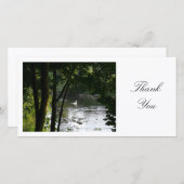 Swan sur une rivière - Merci (Devant / Derrière)