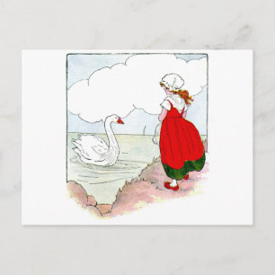 Swan The Real Moeder Goose Briefkaart