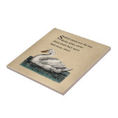 Swan Tongue Twister Tegeltje (Zijkant)