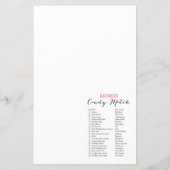 Swan Vrijgezellenfeest Game PRINED (Achterkant)