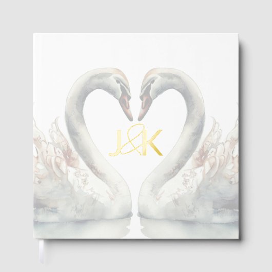 Swan Wedding Folie gastenboek (Voorkant)