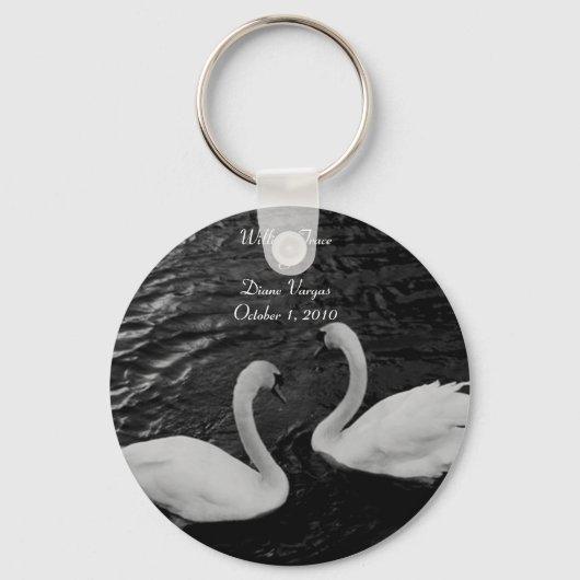 Swan Wedding Sleutelhanger (Voorkant)