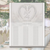 Swan Wedding Zitting Chart Poster