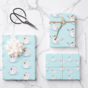Swan Wrapping Paper