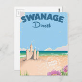 Swanage Dorset  se reisposter Briefkaart (Voorkant / Achterkant)