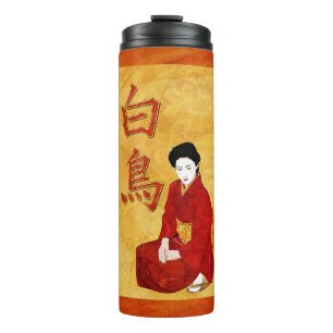 SwanGeisha Japanse Folk Art Thermosbeker