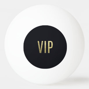 Swanky Faux Gold Leaf Foil "VIP" Typografie Pingpongballen