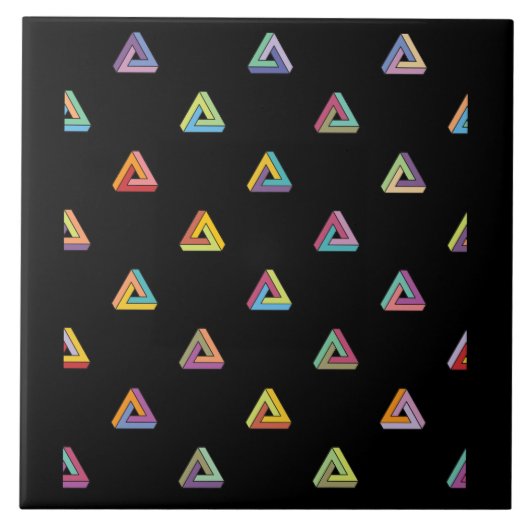 Swanky Penrose Pattern Tegeltje (Voorkant)