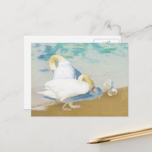 SWANS BRIEFKAART (Voorkant / Achterkant in situ)