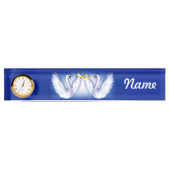 Swan's bruiloft naambordje (Voorkant)