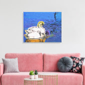 SWANS CANVAS AFDRUK (Insitu (Woonkamer))