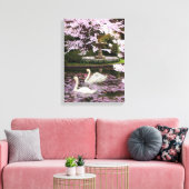 Swans Canvas Afdruk (Insitu (Woonkamer))