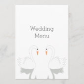 Swans Design Wedding Menu (Voorkant)