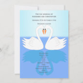 Swans Design Wedding Program (Achterkant)