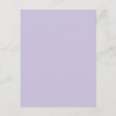 Swans Floral Monogram Crest Wedding Details Informatiekaartje (Achterkant)