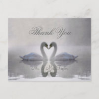 Swans in Love ~ Carte postale / Invitations