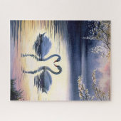 Swans in Love Jigsaw Puzzle (Horizontal)