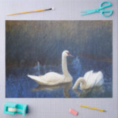 Swans in Reeds, Bruno Liljefors Tissuepapier (Craft)
