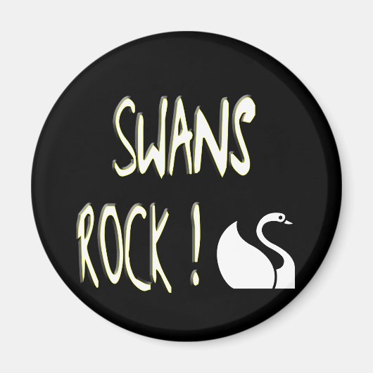 Swans Rock! Magneet (Voorkant)