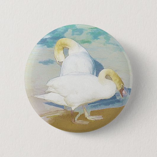 SWANS RONDE BUTTON 5,7 CM (Voorkant)
