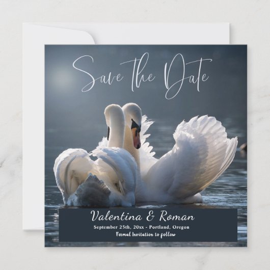 Swans Save the Date Annonce (Devant)