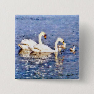 SWANS VIERKANTE BUTTON 5,1 CM