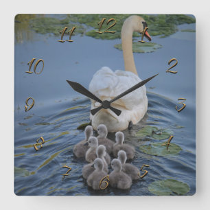 Swans Vierkante Klok