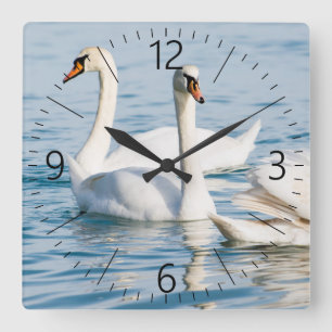 Swans Vierkante Klok