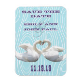 Swans Woodgrain sparen de Datum Magneet (Verticaal)