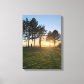 Swansea Sunset Canvas Afdruk