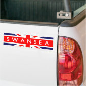 Swansea UK Flag Bumpersticker (Op Truck)