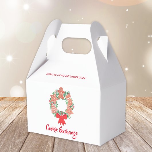 Swap voor kerstfeestdagen Koekkeruitwisseling Bedankdoosjes
