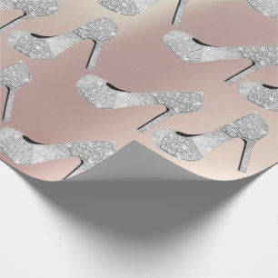 Swarovski Crystals Diamond High Heels Shoes Parly Cadeaupapier
