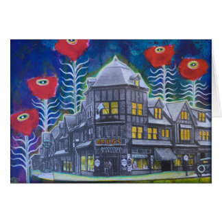 Swarthmore in het centrum met poppies omvat envelo